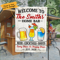 Personalized Home Bar Happy Hour Flag AG133 67O65 thumb 1