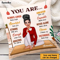 Personalized Daughter Granddaughter Self Love You Are Beautiful Loved Pillow DB291 58O47 thumb 1