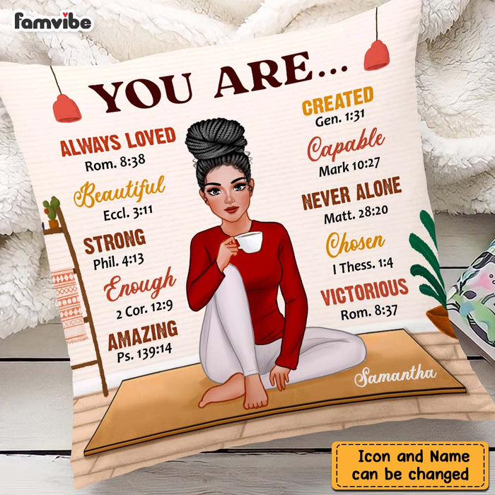 Personalized Daughter Granddaughter Self Love You Are Beautiful Loved Pillow DB291 58O47 1