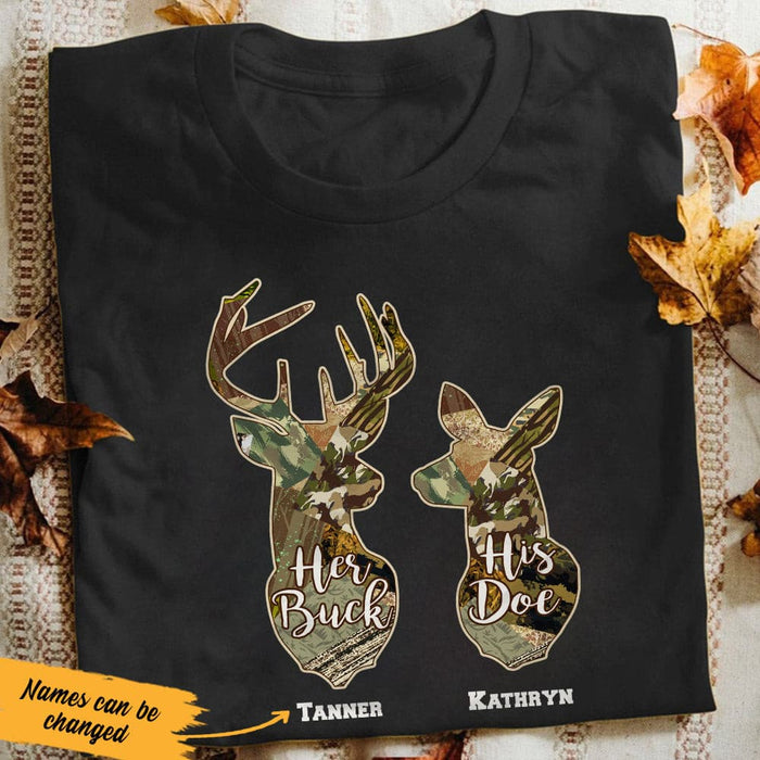 Personalized Hunting Husband & Wife T Shirt JN162 95O53 1