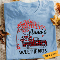 Personalized Valentine Grandma Truck T Shirt DB83 81O34 thumb 1