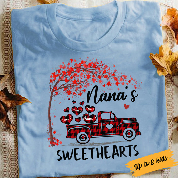 Personalized Valentine Grandma Truck T Shirt DB83 81O34 1