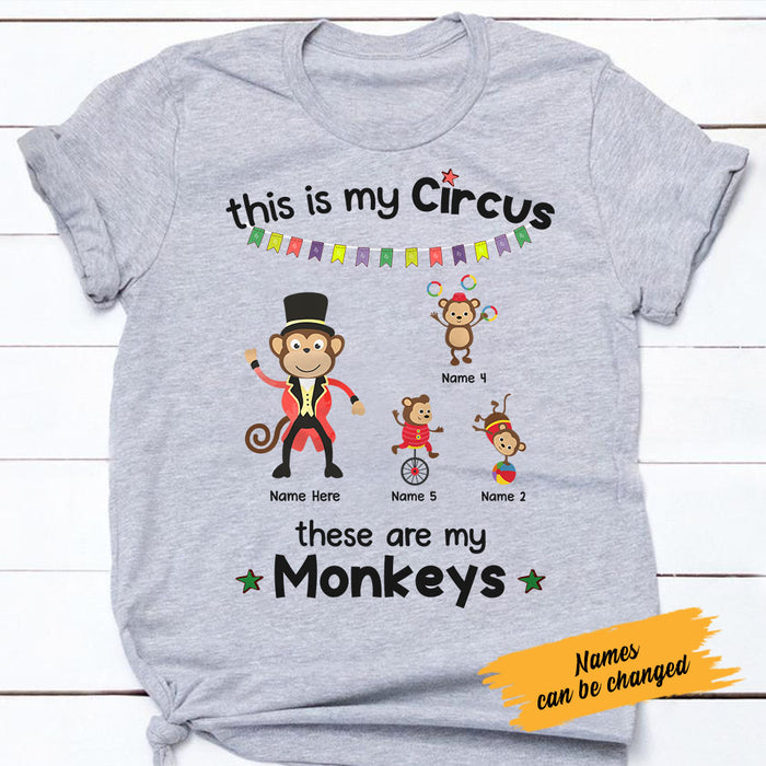 Personalized Dad Grandpa My Circus T Shirt AP291 26O58 1
