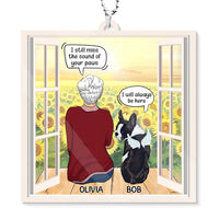 Personalized Gift For Loss Of Dogs Transparent Acrylic Car Ornament 31586 thumb 1
