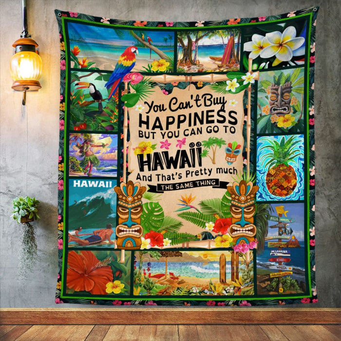 Go To Hawaii Beach Fleece Blanket JN271 65O53 1