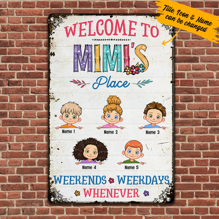 Personalized Mimi Grandma Metal Sign JL73 26O57 1