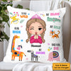 Personalized Affirmations Gift For Granddaughter Stay Wild Safari Animals Pillow 31750 1