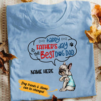 Personalized Dog Dad Happy Father's Day T Shirt AP203 87O36 thumb 1
