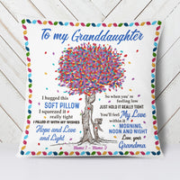 Personalized Grandma Granddaughter Mom Daughter Tree Pillow MR298 30O34 (Insert Included) thumb 1