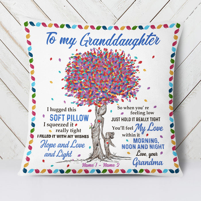 Personalized Grandma Granddaughter Mom Daughter Tree Pillow MR298 30O34 (Insert Included) 1