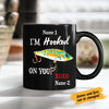 Personalized Fishing Couple Hooked On You Mug  JR137 81O58 1