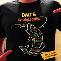 Personalized Dad Grandpa Fishing T Shirt MY203 30O58 thumb 1
