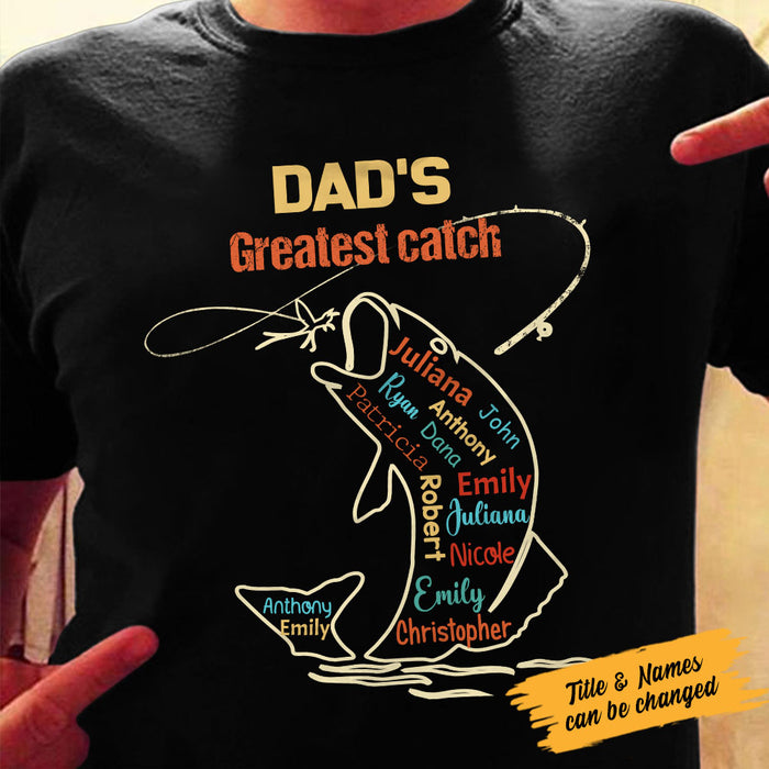 Personalized Dad Grandpa Fishing T Shirt MY203 30O58 1