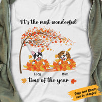 Personalized Autumn Fall Happy Dog T Shirt SB232 81O58 thumb 1