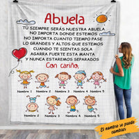 Personalized Grandma Spanish Abuela Blanket AP142 26O58 thumb 1
