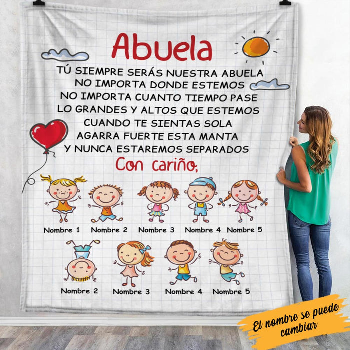 Personalized Grandma Spanish Abuela Blanket AP142 26O58 1