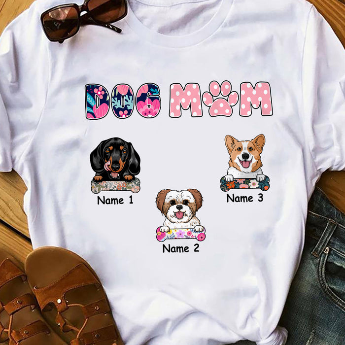 Personalized Dog Mom T Shirt FB241 26O36 1