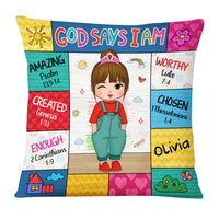 Personalized Gift For Granddaughter God Says Pillow 30712 thumb 1