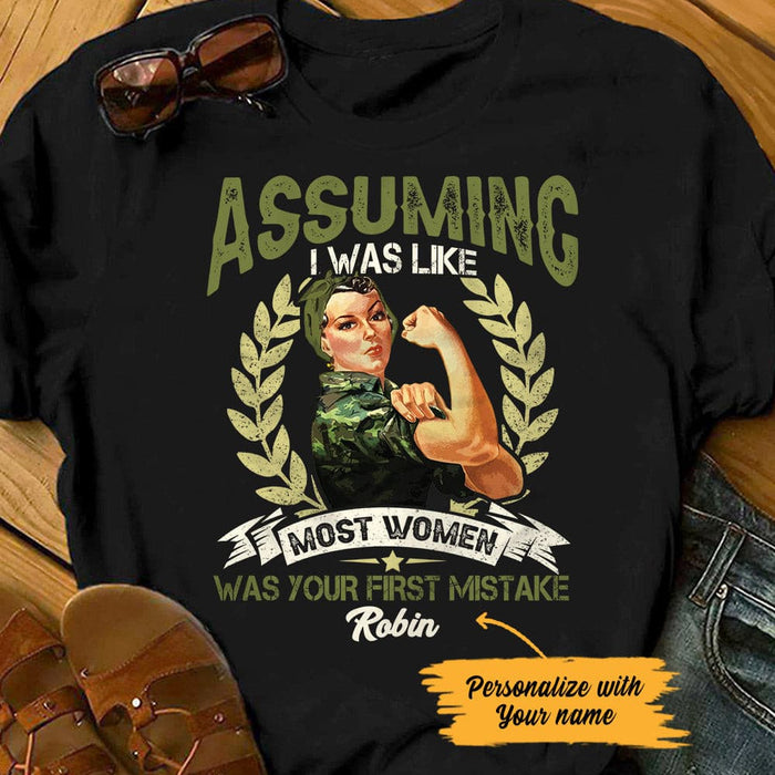 Personalized Female Veteran  T Shirt JN51 90O53 1