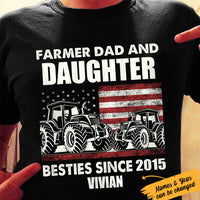 Personalized Farmer Papa Besties T Shirt JL291 26O36 thumb 1