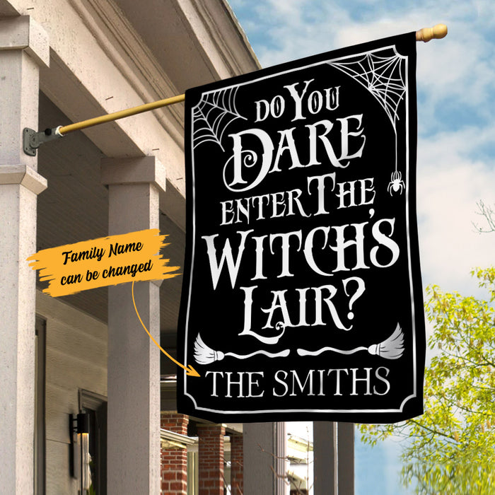 Personalized Witch Halloween Flag JL147 85O53 1