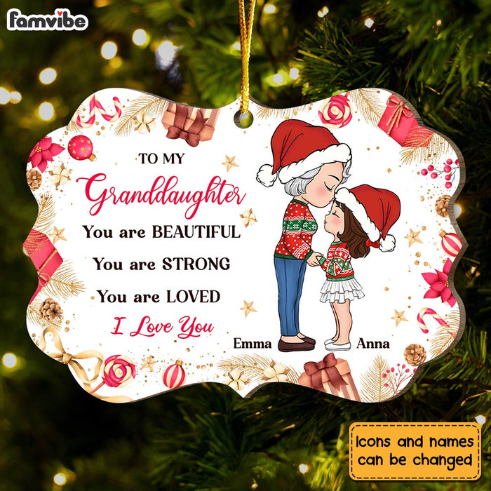 Personalized Gift For Granddaughter You Are Benelux Ornament 30214 1