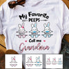 Personalized Grandma Favorite Peeps Easter T Shirt FB241 30O34 thumb 1