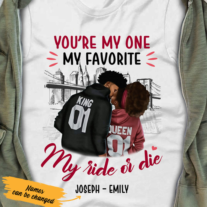 Personalized My One BWA Couple T Shirt AG262 29O36 1