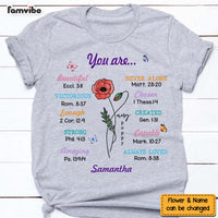 Personalized Christian Gift For Women You Are Bible Verse Shirt - Hoodie - Sweatshirt 29163 thumb 1