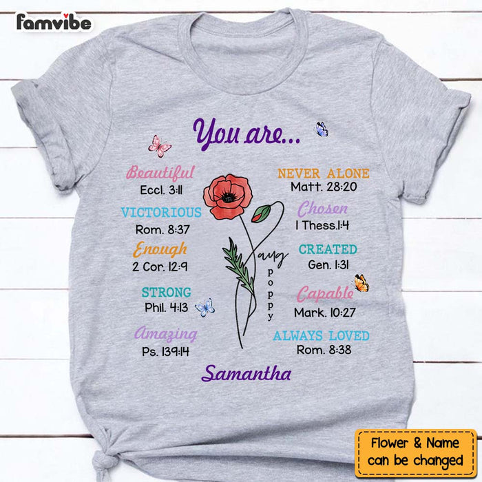 Personalized Christian Gift For Women You Are Bible Verse Shirt - Hoodie - Sweatshirt 29163 1