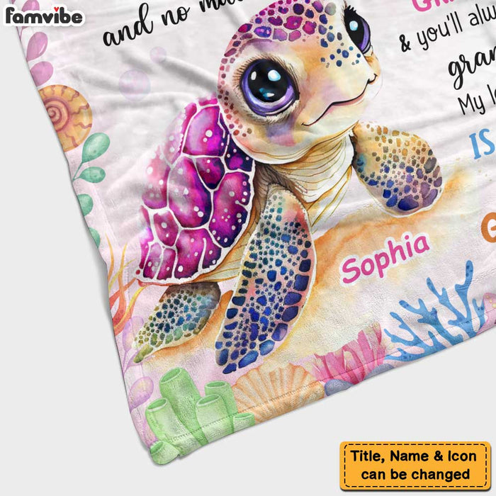 Personalized Gift For Granddaughter My Love Is For You Forever Blanket 32025 1