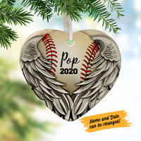 Personalized Baseball  Heart Ornament NB126 85O58 thumb 1