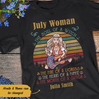Personalized Hippie July Woman T Shirt JN191 67O58 thumb 1