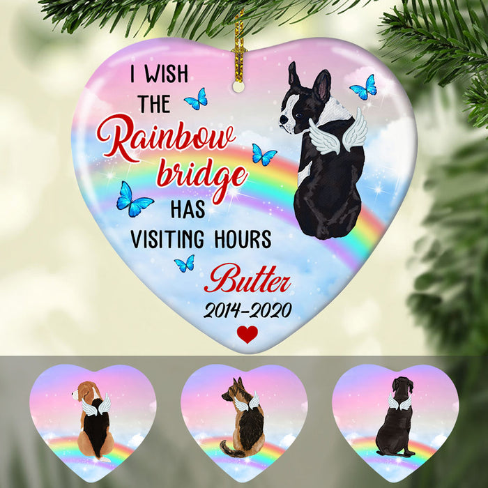 Personalized Rainbow Bridge Dog Memorial  Ornament OB311 29O53 1