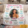 Personalized Gift For Daughter God Says I Am Photo Custom Blanket 31399 1