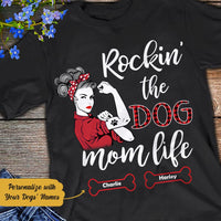 Personalized Dog Mom T Shirt JN132 67O58 thumb 1