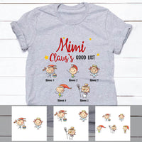 Personalized Grandma Claus Good List Christmas T Shirt OB131 95O60 thumb 1