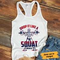 Personalized Gym Women Squat Racerback Tank JL131 95O34 thumb 1