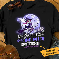 Personalized Halloween Good Witch Bad Witch T Shirt JL163 30O47 thumb 1