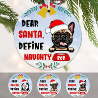 Personalized Dear Santa Dog Christmas  Ornament OB51 67O36 thumb 1