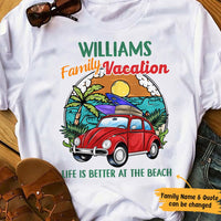 Personalized Family Beach Vacation White T Shirt JN243 95O65 thumb 1