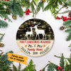 Personalized Deer Hunting Couple First Christmas Together  Ornament SB92 67O57 1
