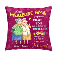 Personalized Gift For Friends French À Ma Meilleure Amie Pillow 30985 thumb 1