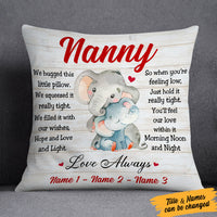 Personalized Elephant Gift For Grandma  Pillow OB54 65O53 thumb 1