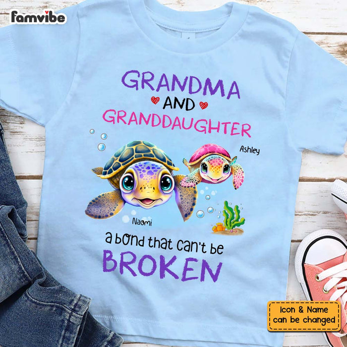 Personalized Gift For Granddaughter A Bond That Can't Be Broken Kid T Shirt - Kid Hoodie - Kid Sweatshirt 32386 1