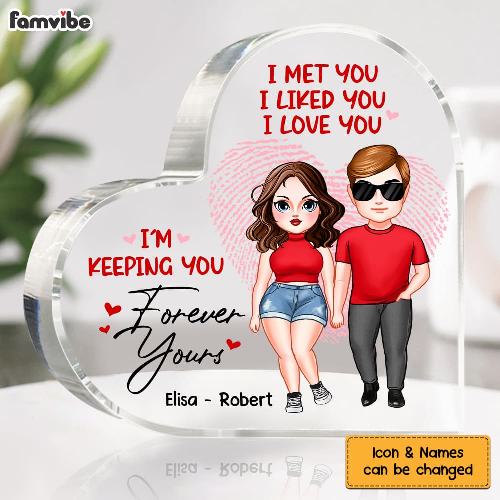 Personalized Couple I Met You I Love You Acrylic Plaque 22843 Primary Mockup