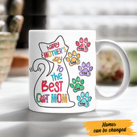 Personalized The Best Cat Mom Grandma Mug MR153 65O47 thumb 1