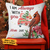 Personalized Memorial Cardinal Red Truck Pillow NB181 87O34 1