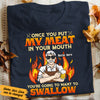 Personalized Dad Swallow Meat BBQ Grill T Shirt JL62 25O53 1