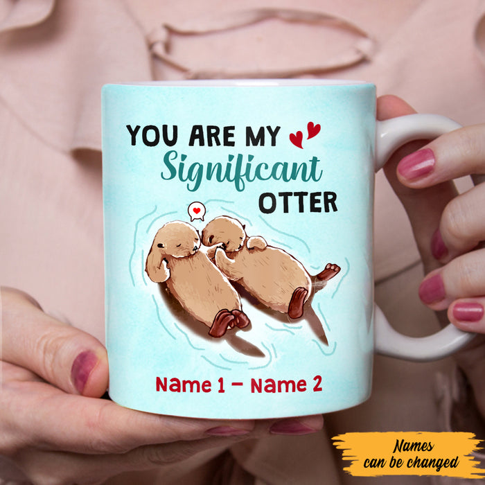 Personalized Couple Valentine Significant Otter Mug  DB282 81O47 1